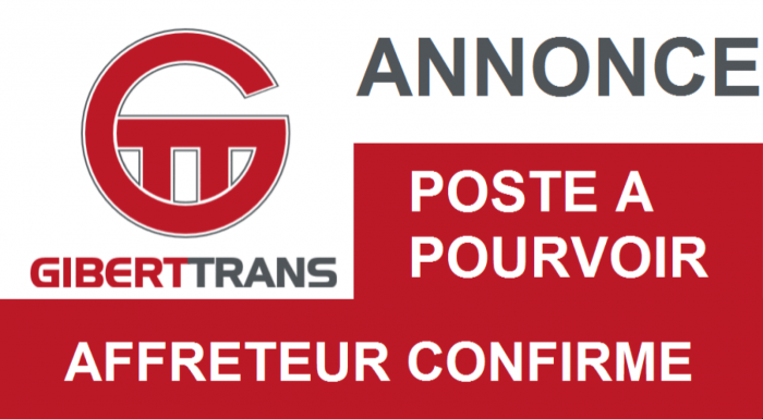 GIBERTTRANS recrute affréteur confirmé